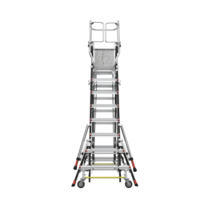 Escalera de Fibra de Vidrio con Jaula de 8'-14' (2.44 - 4.27 m). Con Ajuste en Ruedas (RATCHET™ Leveler) (SKU:18515-817). Escalera de Fibra de Vidrio con Jaula de 8'-14' (2.44 - 4.27 m). Con Ajuste en Ruedas (RATCHET™ Leveler) (SKU:18515-817).
