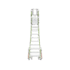 Escalera Fija de 8' (2.4m) de Fibra de Vidrio con Jaula y Peldaños de Aluminio. (SKU:19708-146).