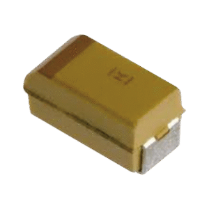 Capacitor de Tantalio tipo SMD de 10 uFd para C28, C29 y C48 del Monitor COM-3010.