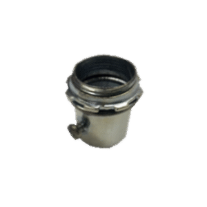 Conector 2" (52mm) pared delgada con tornillo galvanizado etiqueta verde