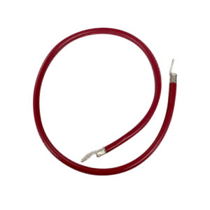 Cable para Baterías 1 m, Rojo, Calibre 2 AWG con Terminales de Ojo en Ambos Extremos