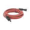Cable Fotovoltaico, 2.5 m, Rojo, Calibre 10 AWG con Terminal MC4-M en Ambos Extremos