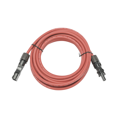 Cable Fotovoltaico, 2.5 m, Rojo, Calibre 10 AWG con Terminal MC4-M en Ambos Extremos