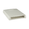 Caja de Montaje en Superficie, Con Accesorio para Resguardo de Fibra Óptica, Para 6 Módulos Mini-Com, Color Blanco Mate