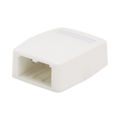 Caja de Montaje en Superficie, Para 2 Módulos Mini-Com, Color Blanco Mate Caja de Montaje en Superficie, Para 2 Módulos Mini-Com, Color Blanco Mate