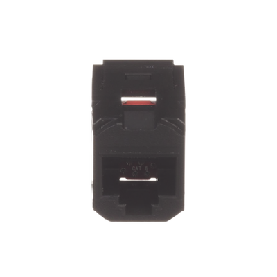 Módulo Acoplador RJ45 a RJ45, Mini-Com, Categoría 6, Color Negro
