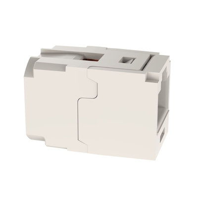 Módulo Acoplador RJ45 a RJ45, Mini-Com, Categoría 6, Color Blanco Mate Módulo Acoplador RJ45 a RJ45, Mini-Com, Categoría 6, Color Blanco Mate