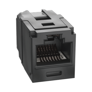 Módulo Acoplador RJ45 a RJ45, Mini-Com, Categoría 6A, Color Negro Módulo Acoplador RJ45 a RJ45, Mini-Com, Categoría 6A, Color Negro