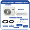 Minisplit WiFi Inverter / SEER 17 / 12,000 BTUs ( 1 TON ) / R32 / Frío / 220 Vca / Filtro de Salud / Compatible con Alexa y Google Home.