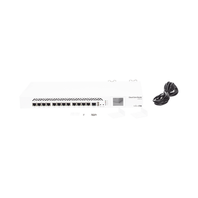 Cloud Core Router, CPU 16 Núcleos, Throughput 17.8Mpps/12Gbps, 12 Puertos Gigabit Ethernet, 2 GB Memoria