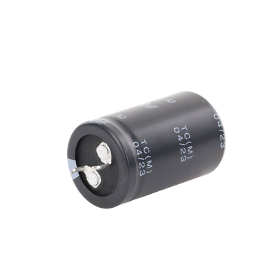 Capacitor Electrolítico de Aluminio, Radial de 470 µFd, 250 Vcc, 105 °C, 25 x 40 mm.