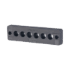Pasacables de 6 Orificios en Línea 4.41" X 0.67" IP65, para Cables Terminados, Color Negro Pasacables de 6 Orificios en Línea 4.41" X 0.67" IP65, para Cables Terminados, Color Negro