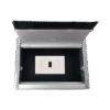 Caja universal vacía de 1 módulo para instalación en escritorio (voz, datos, vídeo, contactos eléctricos), (No incluye accesorios) Caja universal vacía de 1 módulo para instalación en escritorio (voz, datos, vídeo, contactos eléctricos), (No incluye accesorios)