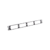 Patch Panel de Fibra Óptica, Para 4 Placas Acopladoras FAP o FMP, Color Negro, 1UR