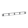 Patch Panel de Fibra Óptica, Para 4 Placas Acopladoras FAP o FMP, Color Negro, 1UR
