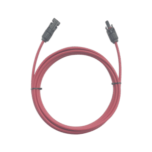 Cable Fotovoltaico / 1 metro / Color Rojo / Calibre 10 AWG / Terminal MC4-Macho y Hembra en ambos extremos