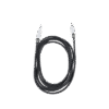 Cable de Audio | Plug 1/4 in a Plug 1/4 in Mono | Carcasa Cromada | Conectores Seetronic | Ideal para Instrumentos | Longitud 3m