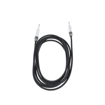 Cable de Audio | Plug 1/4 in a Plug 1/4 in Mono | Carcasa Cromada | Conectores Seetronic | Ideal para Instrumentos | Longitud 3m