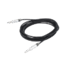 Cable de Audio | Plug 1/4 in a Plug 1/4 in Mono | Carcasa Cromada | Conectores Seetronic | Ideal para Instrumentos | Longitud 5m