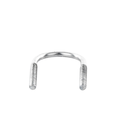 Abrazadera tipo U de 1", con acabado Electro Zinc, no incluye tuercas y arandelas