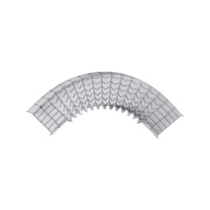 Curva Pre-Fabricada Horizontal de 90° con medidas de 105 mm de Peralte y 200 mm Ancho (105/200 mm)