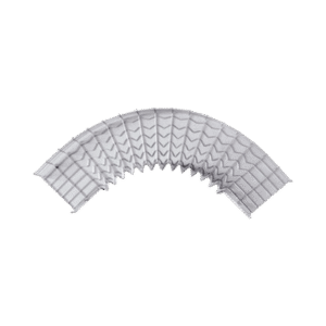 Curva Pre-Fabricada Horizontal de 90° con medidas de 54 mm de Peralte y 200 mm Ancho (54/200 mm)