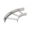 Curva Horizontal de Aluminio de 90° Perfil Z / Peralte 3 1/4" / Ancho 12" / Radio 8" / Incluye Tornillería (CHC90EZ314R8X12AK)