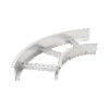 Curva Horizontal de Aluminio de 90° Perfil Z / Peralte 3 1/4" / Ancho 9" / Radio 8" / Incluye Tornillería (CHC90EZ314R8X9AK)