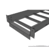 Conector de Escalera de Aluminio a Tablero (Caja) / Peralte 3 1/4" / Ancho 9" / Incluye Tornillería (CHCEC314X9AK)