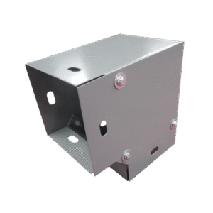 Derivación codo horizontal de 90 grados 100 x 100 mm, fabricado en lámina de acero al carbón Derivación codo horizontal de 90 grados 100 x 100 mm, fabricado en lámina de acero al carbón