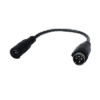 Adaptador Universal DC Hembra a Minidin 4 Pines Macho / Recomendado para DVR´s epcom / HIKVISION