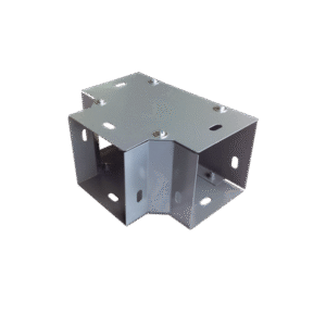 Derivación "T" horizontal 65 x 65 mm, fabricado en lámina de acero al carbón Derivación "T" horizontal 65 x 65 mm, fabricado en lámina de acero al carbón