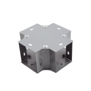 Derivación "X" 100 X 100 mm, fabricado en lámina de acero al carbón Derivación "X" 100 X 100 mm, fabricado en lámina de acero al carbón