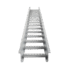 Escalera de Aluminio Portacables / Perfil Z / Peralte 3 1/4" /Paso 9" / Ancho 6" / 3.66 metros / Capacidad Máx. 137 Cables / Incluye Cople Union y Tornillería