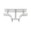 Derivación "T" Horizontal de Aluminio Perfil Z / Peralte 3 1/4" / Ancho 6"/ Radio 8" / Incluye Tornillería (CHTHEZ314R8X6AK)