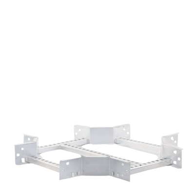 Derivación "X" Horizontal de Aluminio Perfil Z / Peralte 3 1/4" / Ancho 12"/ Radio 8" / Incluye Tornillería (CHXHEZ314R8X12AK) Derivación "X" Horizontal de Aluminio Perfil Z / Peralte 3 1/4" / Ancho 12"/ Radio 8" / Incluye Tornillería (CHXHEZ314R8X12AK)