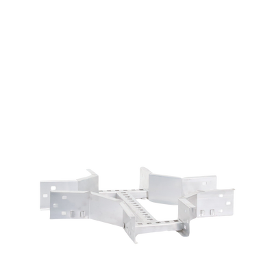 Derivación "X" Horizontal de Aluminio Perfil Z / Peralte 3 1/4" / Ancho 6"/ Radio 8" / Incluye Tornillería (CHXHEZ314R8X6AK)