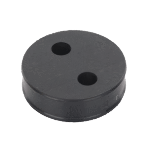 Inserto de Caucho de 4" Con Dos Orificios para Cable de 1/2 in