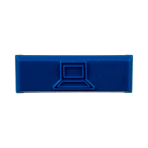 Paquete de 100 Iconos de Datos de Instalación a Presión, Para Jacks Mini-Com de Panduit, De Plástico, Color Azul Paquete de 100 Iconos de Datos de Instalación a Presión, Para Jacks Mini-Com de Panduit, De Plástico, Color Azul