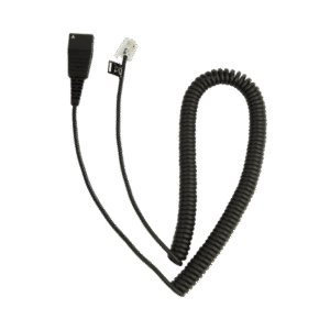Jabra Cord - Cable enroscado con conexión QD a modular RJ para teléfonos IP de CISCO (8800-01-37)