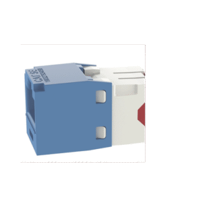 Conector Jack RJ45 Estilo TG, Mini-Com, Categoría 5e, de 8 posiciones y 8 cables, Color Azul