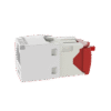 Conector Jack RJ45 Estilo TG, Mini-Com, Categoría 5e, de 8 posiciones y 8 cables, Color Blanco
