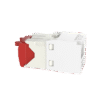 Conector Jack RJ45 Estilo TG, Mini-Com, Categoría 5e, de 8 posiciones y 8 cables, Color Blanco