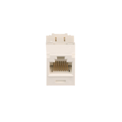 Conector Jack RJ45 Estilo TG, Mini-Com, Categoría 6, de 8 posiciones y 8 cables, Color Blanco Ártico Conector Jack RJ45 Estilo TG, Mini-Com, Categoría 6, de 8 posiciones y 8 cables, Color Blanco Ártico