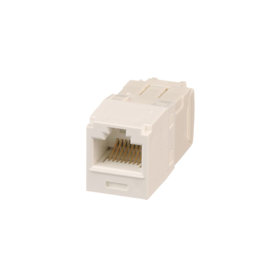 Conector Jack RJ45 Estilo TG, Mini-Com, Categoría 6, de 8 posiciones y 8 cables, Color Blanco Ártico Conector Jack RJ45 Estilo TG, Mini-Com, Categoría 6, de 8 posiciones y 8 cables, Color Blanco Ártico
