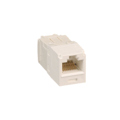 Conector Jack RJ45 Estilo TG, Mini-Com, Categoría 6, de 8 posiciones y 8 cables, Color Blanco Ártico Conector Jack RJ45 Estilo TG, Mini-Com, Categoría 6, de 8 posiciones y 8 cables, Color Blanco Ártico