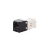 Conector Jack RJ45 Estilo TG, Mini-Com, Categoría 6, de 8 posiciones y 8 cables, Color Negro