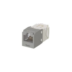 Conector Jack RJ45 Estilo TG, Mini-Com, Categoría 6, de 8 posiciones y 8 cables, Color Gris