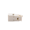 Conector Jack RJ45 Estilo TG, Mini-Com, Categoría 6, de 8 posiciones y 8 cables, Color Blanco Mate