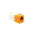 Conector Jack RJ45 Estilo TG, Mini-Com, Categoría 6, de 8 posiciones y 8 cables, Color Naranja